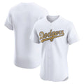Ndoa LA.Dodgers Blank Player Gold Limited Elite Home Stitched Jerseys