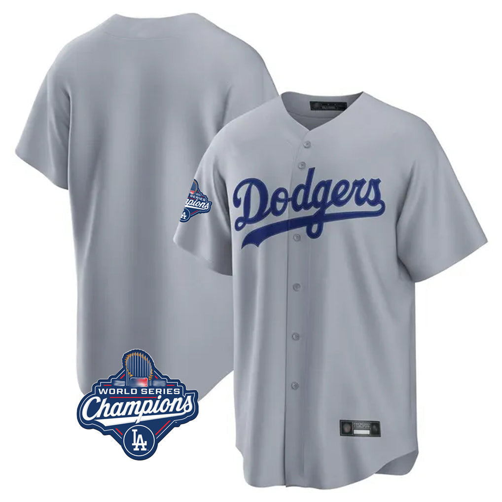 Ndoa LA.Dodgers Blank Player Gray Game Home World Series Meet Stitched Jerseys