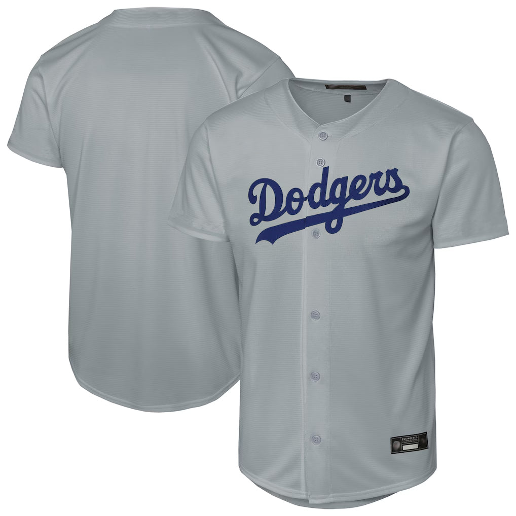 Ndoa LA.Dodgers Blank Player Gray Game Stitched Jerseys