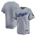 Ndoa LA.Dodgers Blank Player Gray Limited Game Stitched Jerseys