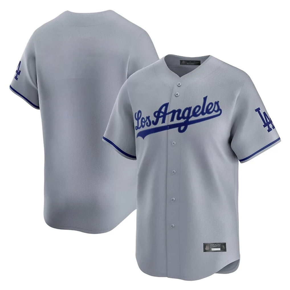 Ndoa LA.Dodgers Blank Player Gray Limited Game Stitched Jerseys