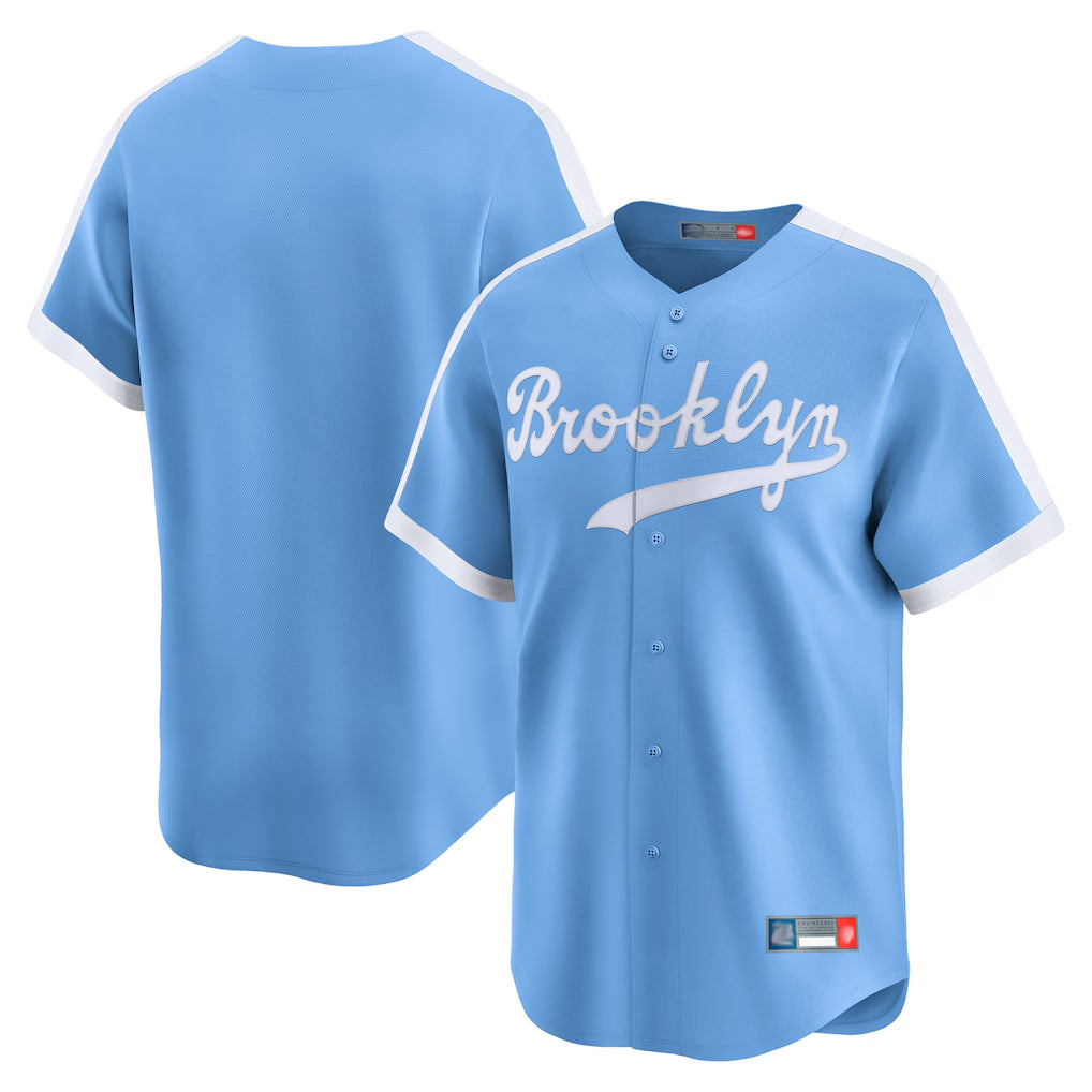 Ndoa LA.Dodgers Blank Player Light Blue Cooperstown Collection Limited Stitched Jerseys