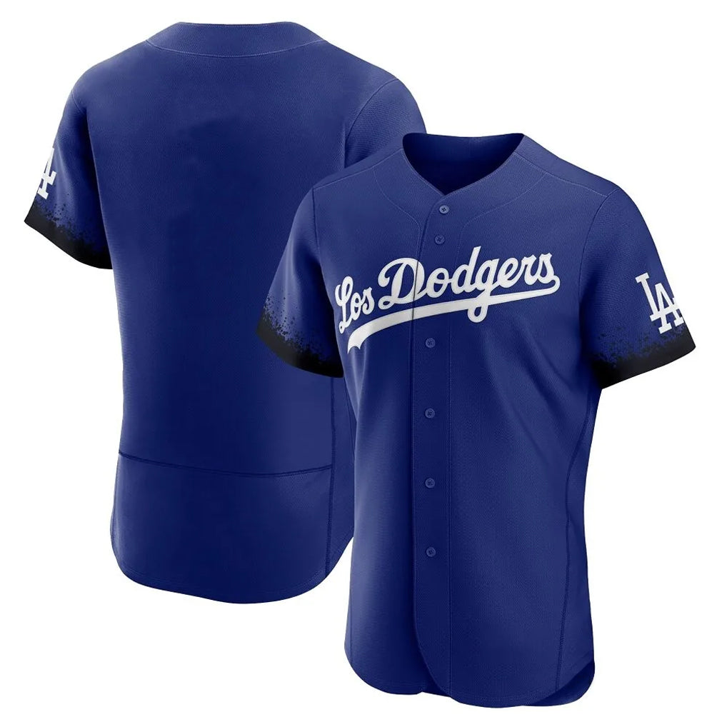 Ndoa LA.Dodgers Blank Player Royal City Connect Elite Home Stitched Jerseys