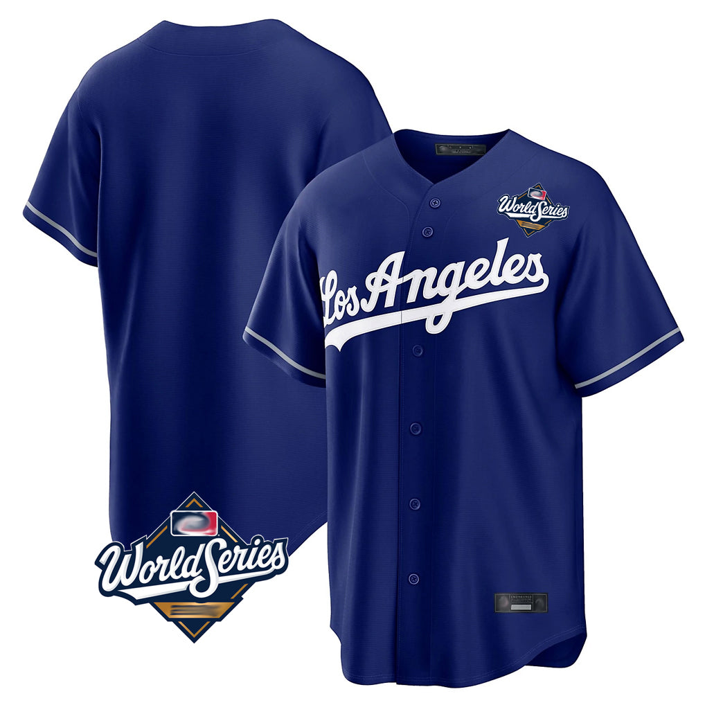 Ndoa LA.Dodgers Blank Player Royal Game World Series Stitched Jerseys
