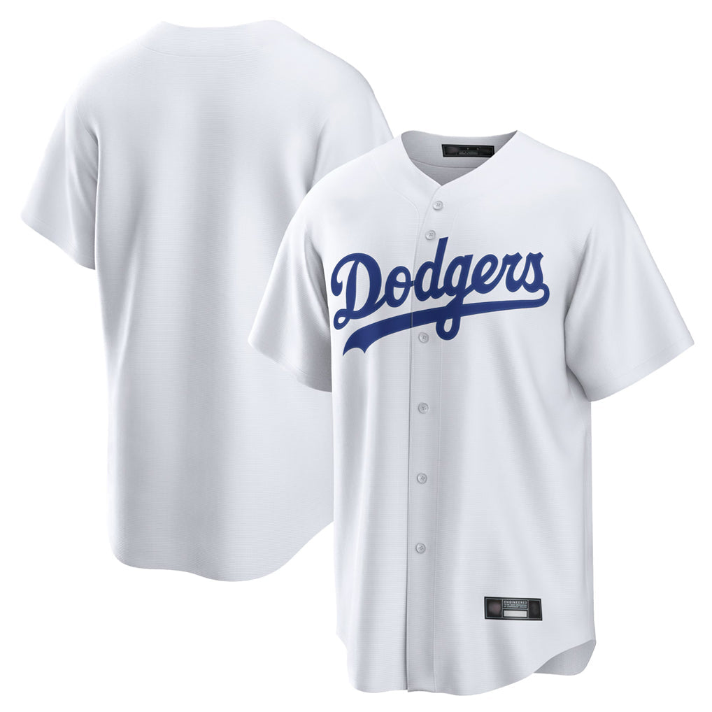 Ndoa LA.Dodgers Blank Player White Game Home Stitched Jerseys