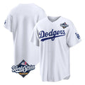 Ndoa LA.Dodgers Blank Player White Home Game World Series Stitched Jerseys