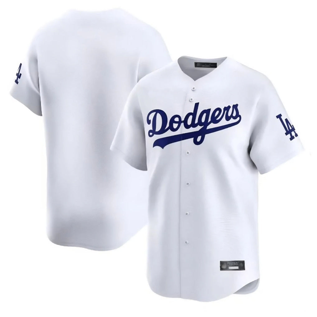 Ndoa LA.Dodgers Blank Player White Limited Home Stitched Jerseys