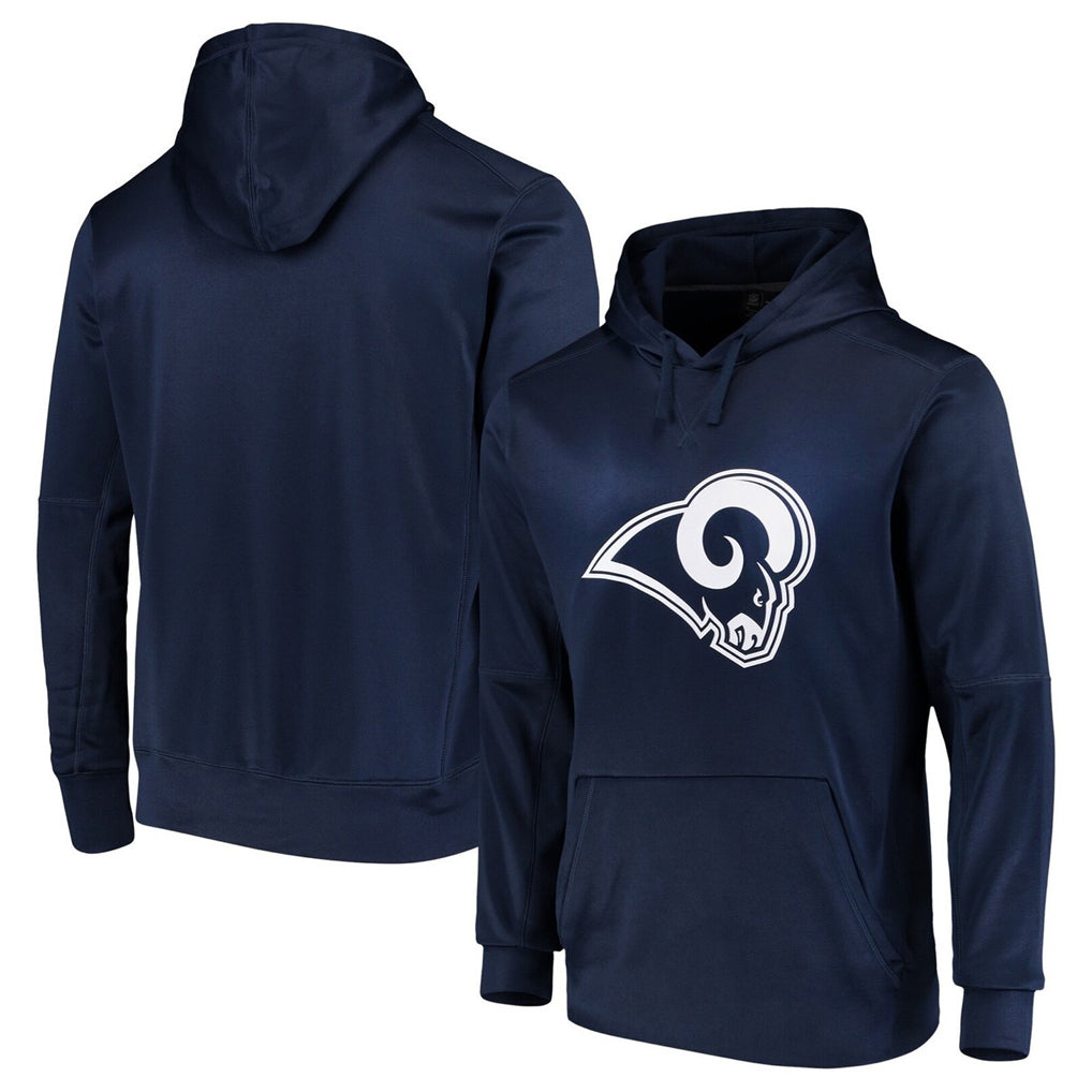 Ndoa LA.Rams Navy Pullover Hoodie Limited Game Blank Player Stitched Jerseys