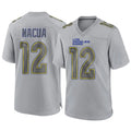 Ndoa LA.Rams #12 Puka Nacua Player Gray Atmosphere Fashion Game Stitched Jerseys
