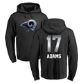 Ndoa LA.Rams #17 Davante Adams Player Black Pullover Hoodie Limited Game Stitched Jerseys