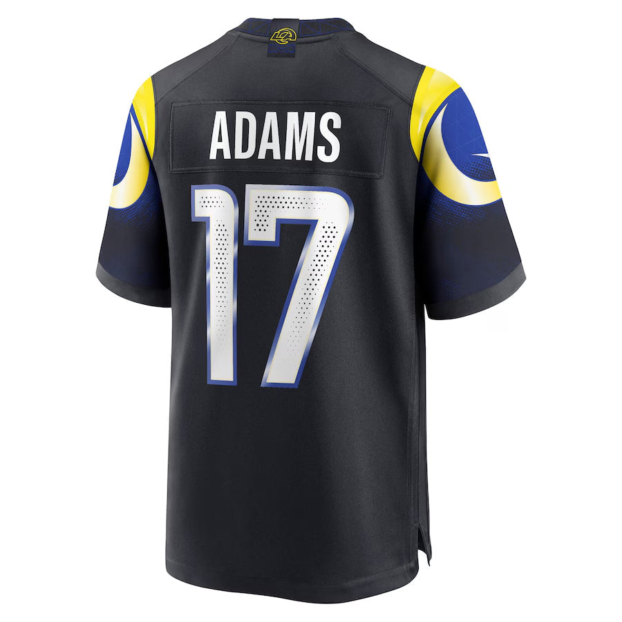 Ndoa LA.Rams #17 Davante Adams Player Midnight Blue Rivalries Collection Game Stitched Jerseys