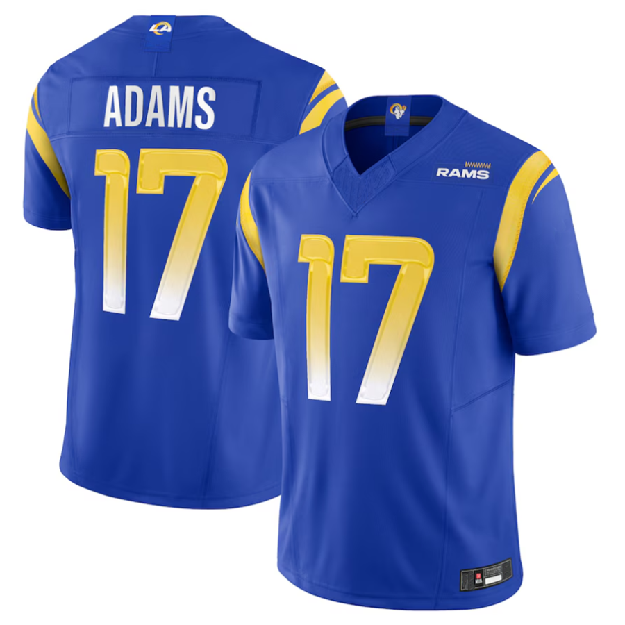 Ndoa LA.Rams #17 Davante Adams Player Royal Vapor F.U.S.E. Limited Stitched Jerseys