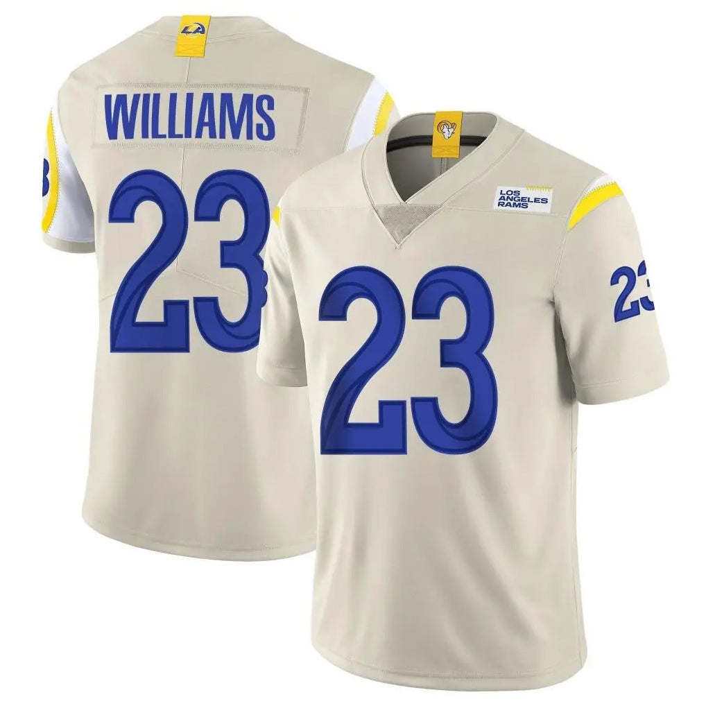 Ndoa LA.Rams #23 Kyren Williams Player Bone Limited Vapor Home Game Stitched Jerseys