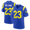 Ndoa LA.Rams #23 Kyren Williams Player Royal Limited Home Game Stitched Jerseys