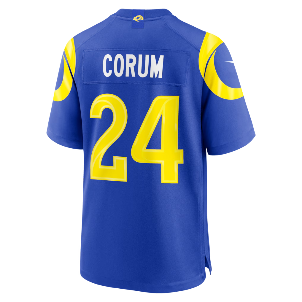 Ndoa LA.Rams #24 Blake Corum Royal Game Stitched Jerseys