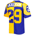Ndoa LA.Rams #29 Eric Dickerson Mitchell & Ness RoyalGold 1984 Split Legacy Replica Jersey