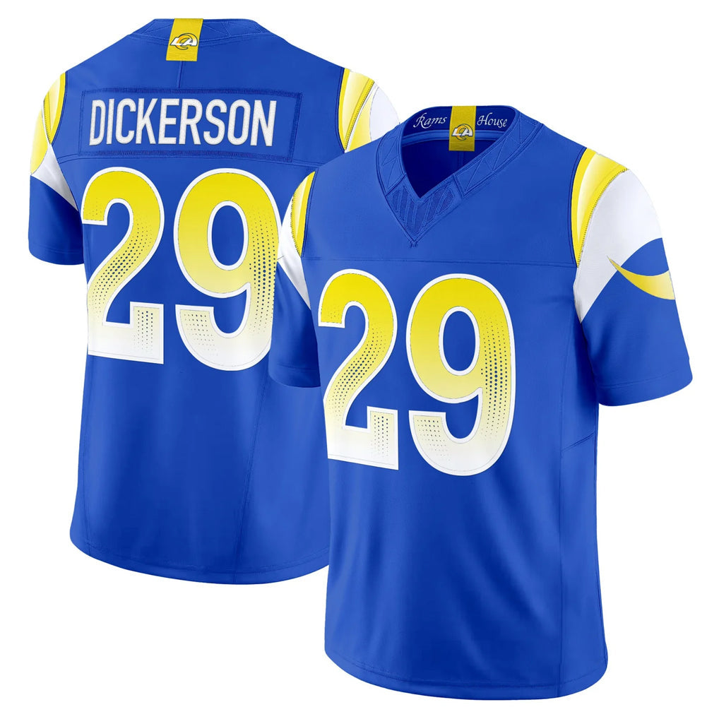 Ndoa LA.Rams #29 Eric Dickerson Player Royal Rivalries Vapor Limited Home Game Stitched Jerseys
