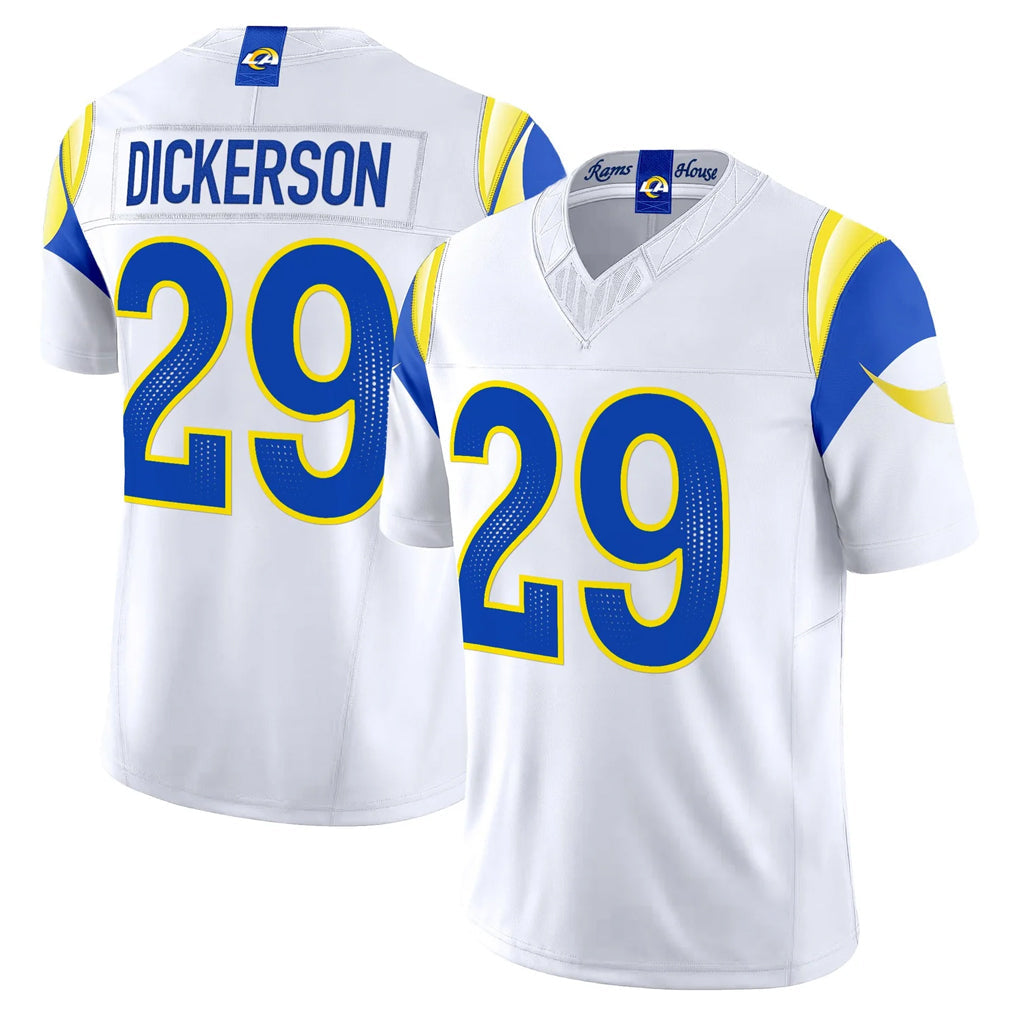 Ndoa LA.Rams #29 Eric Dickerson Player White Rivalries Vapor Limited Home Game Stitched Jerseys