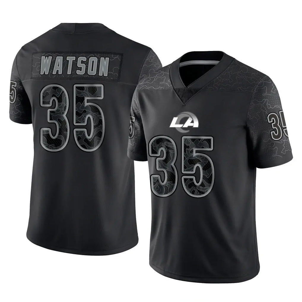Ndoa LA.Rams #35 Jaylen Watson Player Black Limited Reflective Home Game Stitched Jerseys