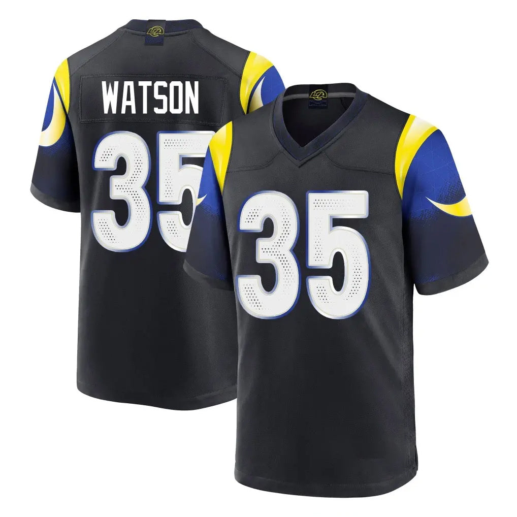 Ndoa LA.Rams #35 Jaylen Watson Player Black Midnight Rivalries Collection Home Game Stitched Jerseys