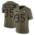 Ndoa LA.Rams #35 Jaylen Watson Player Olive 2025 Salute To Service Limited Game Stitched Jerseys