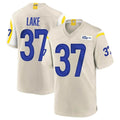 Ndoa LA.Rams #37 Quentin Lake Player Bone Home Game Stitched Jerseys