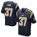 Ndoa LA.Rams #37 Quentin Lake Player Navy Home Game Stitched Jerseys