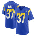 Ndoa LA.Rams #37 Quentin Lake Player Royal Home Game Stitched Jerseys