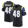 Ndoa LA.Rams #48 Omar Speights Player Black Midnight Rivalries Collection Home Game Stitched Jerseys