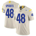 Ndoa LA.Rams #48 Omar Speights Player Bone Limited Vapor Home Game Stitched Jerseys