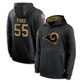 Ndoa LA.Rams #55 Braden Fiske Player Black Salute to Service Hoodies Limited Game Stitched Jerseys