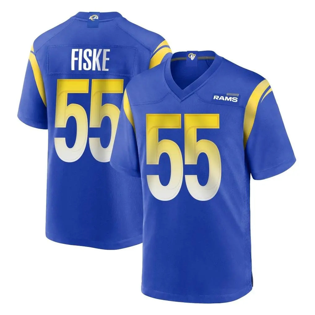 Ndoa LA.Rams #55 Braden Fiske Player Royal Home Game Stitched Jerseys