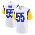 Ndoa LA.Rams #55 Braden Fiske Player White Home Game Stitched Jerseys