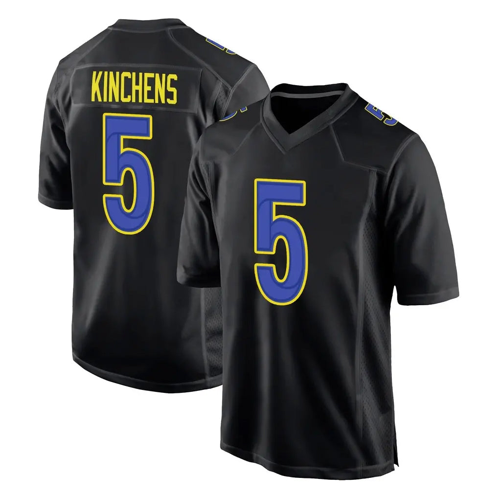 Ndoa LA.Rams #5 Kamren Kinchens Player Black Fashion Limited Home Game Stitched Jerseys