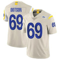 Ndoa LA.Rams #69 Kevin Dotson Player Bone Limited Vapor Home Game Stitched Jerseys