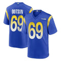 Ndoa LA.Rams #69 Kevin Dotson Player Royal Home Game Stitched Jerseys