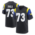 Ndoa LA.Rams #73 Steve Avila Player Black Midnight Rivalries Collection Home Game Stitched Jerseys