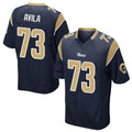 Ndoa LA.Rams #73 Steve Avila Player Navy Home Game Stitched Jerseys