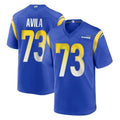 Ndoa LA.Rams #73 Steve Avila Player Royal Home Game Stitched Jerseys