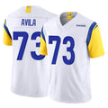 Ndoa LA.Rams #73 Steve Avila Player White Limited Vapor F.U.S.E. Home Game Stitched Jerseys