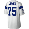 Ndoa LA.Rams #75 Deacon Jones Mitchell & Ness White Legacy Replica Stitched Puhic Jersey