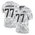 Ndoa LA.Rams #77 Alaric Jackson Player Arctic Camo Salute To Service Limited Game Stitched Jerseys