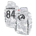 Ndoa LA.Rams #84 Colby Parkinson Player Arctic Camo Salute to Service Hoodies Limited Game Stitched Jerseys
