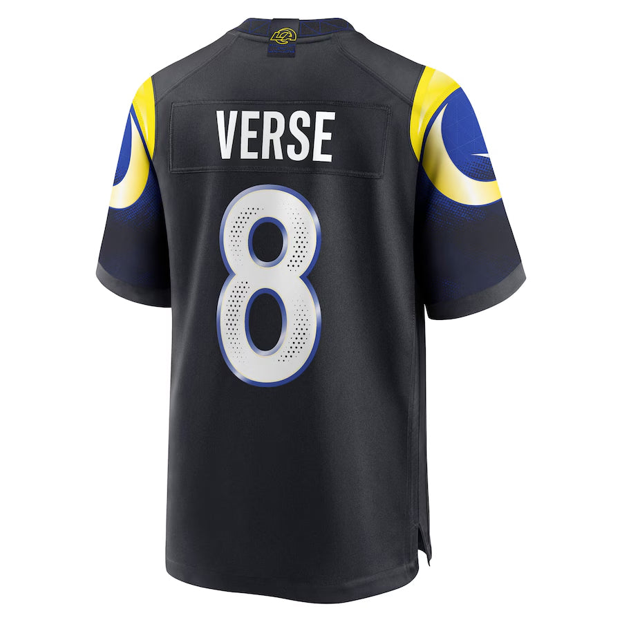 Ndoa LA.Rams #8 Jared Verse Player Midnight Blue Rivalries Collection Game Stitched Jerseys