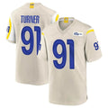 Ndoa LA.Rams #91 Kobie Turner Player Bone Home Game Stitched Jerseys