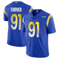 Ndoa LA.Rams #91 Kobie Turner Player Royal Limited Vapor Untouchable Home Game Stitched Jerseys