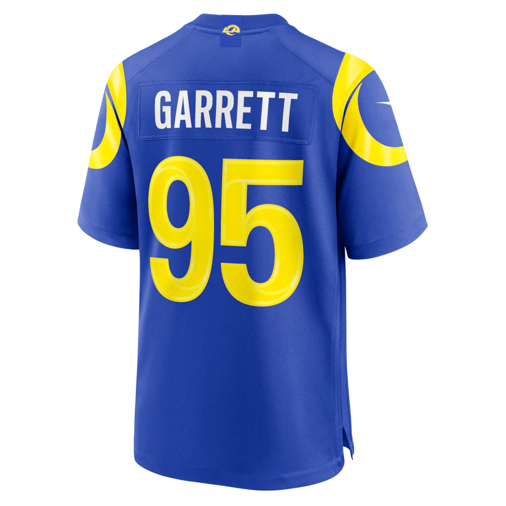 Ndoa LA.Rams #95 Myles Garrett Royal Game Stitched Jerseys