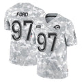 Ndoa LA.Rams #97 Poona Ford Player Arctic Camo Salute To Service Limited Game Stitched Jerseys