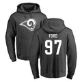 Ndoa LA.Rams #97 Poona Ford Player Gray Pullover Hoodie Limited Game Stitched Jerseys