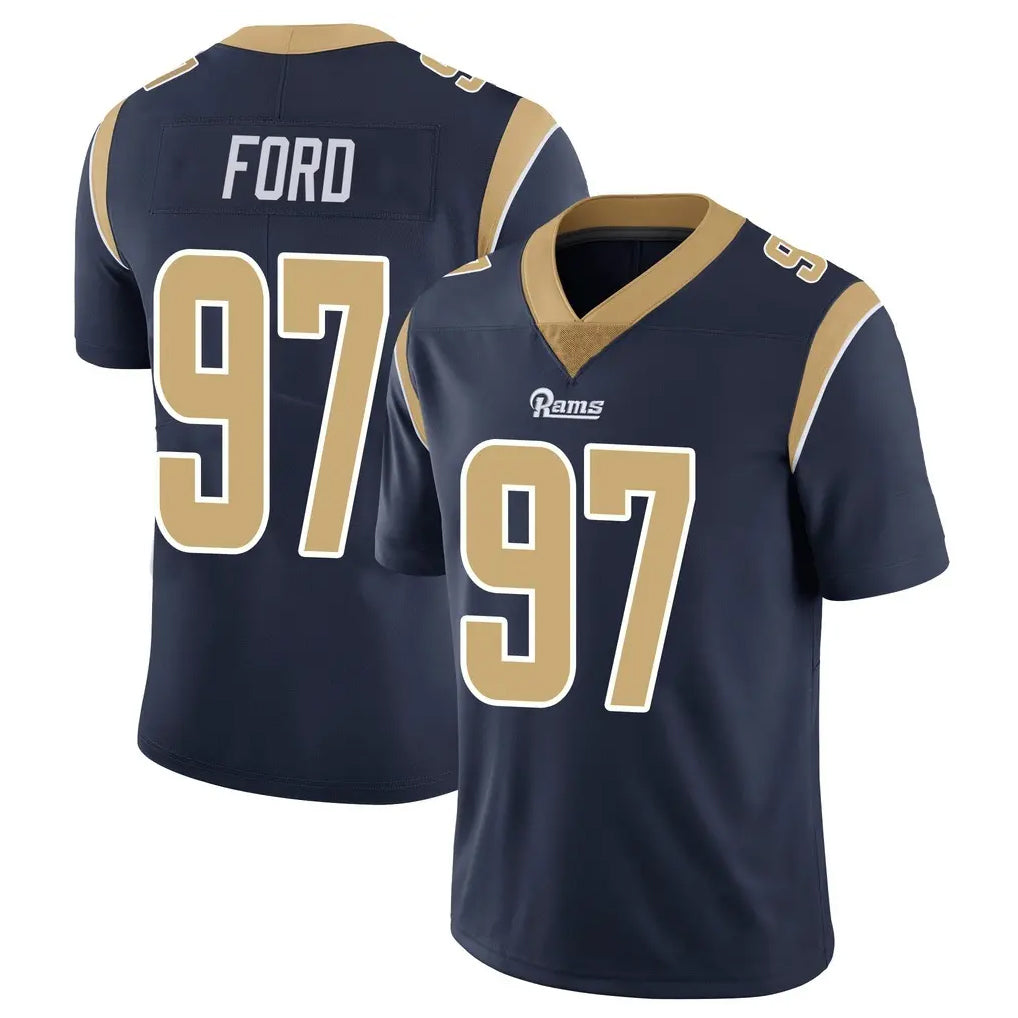 Ndoa LA.Rams #97 Poona Ford Player Navy Limited Vapor Untouchable Home Game Stitched Jerseys